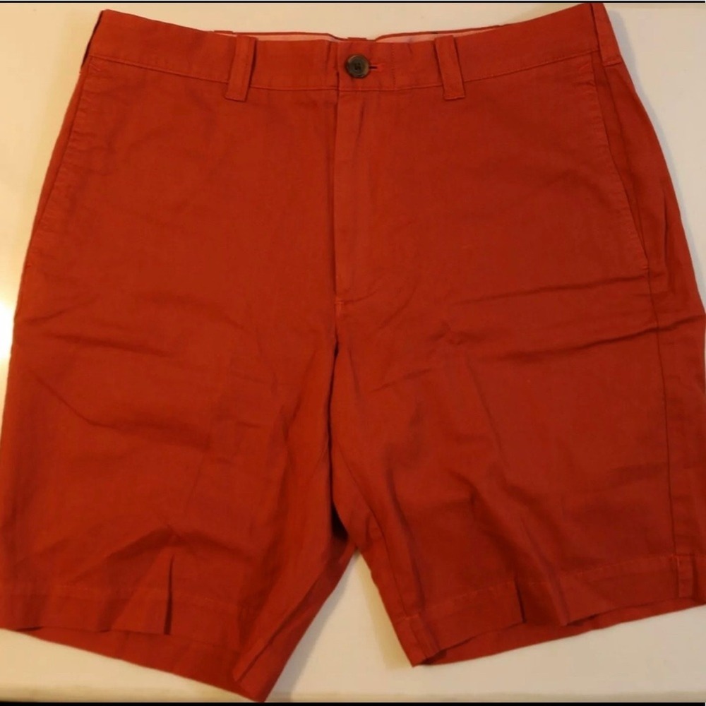 J.Crew Gramercy Shorts Mens 32 Orange New‎ 9 Inch Inseam Cotton Twill Chino